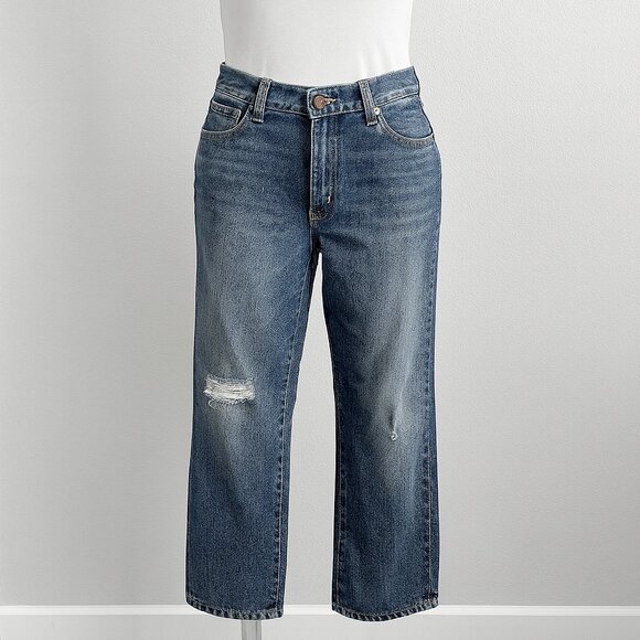 Aeropostale Denim - Aeropostale Relaxed Fit Jeans Womens 27/30 Light Wash Denim Distressed